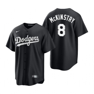 Zach McKinstry Dodgers Nike Black White Replica Jersey