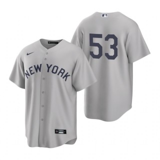 New York Yankees Zack Britton Nike Gray 2021 Field of Dreams Replica Jersey